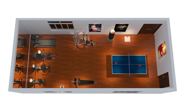 150平方健身房配置方案-广西米兰tiyu健身器材有限公司