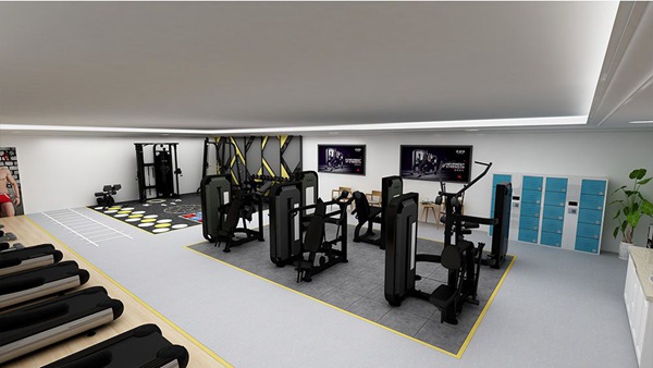 120平方健身房配置方案-广西米兰tiyu健身器材有限公司